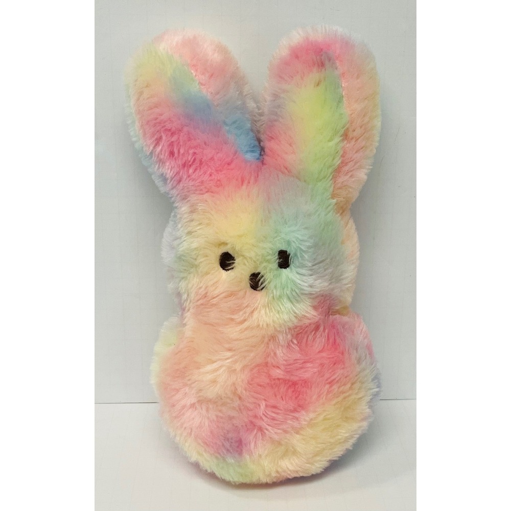 Animal Adventure Peeps Bunny 12" Rainbow Tie Dye Shaggy Easter Rabbit Plush 2025